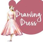 Drawing fashion dress icône