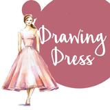 Drawing fashion dress icône