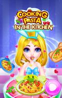 Cooking Pasta In Kitchen poster
