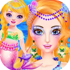 美人魚媽媽和新生兒寶貝化妝 APK 下載