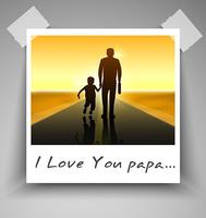 Father’s Day Theme Card Plakat