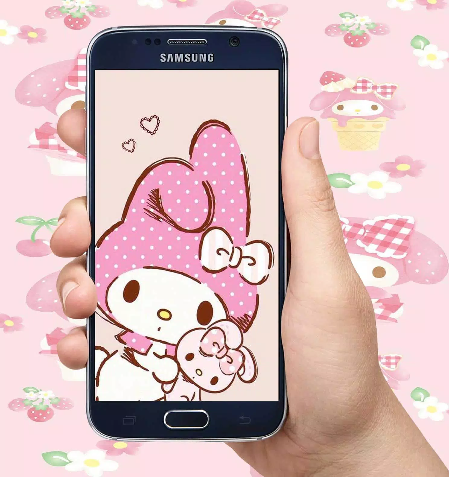message pink icon my melody  Hello kitty iphone wallpaper, Iphone  wallpaper themes, Cute app