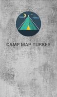 Camp Map Turkey Affiche
