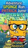 adventure: sponge run patrick jump-poster