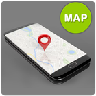 GPSナビゲーションストリートビューと音声地図 アイコン