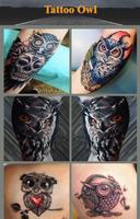 Tattoo Owl Affiche