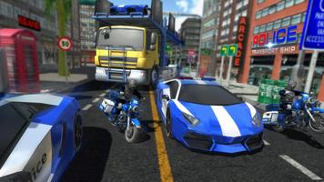 警察 船 トランスポーター ゲーム -  車 輸送 ゲーム スクリーンショット 2