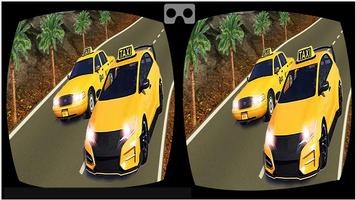 VR Modern Taxi Car Drive Sim Affiche