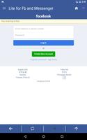 Fb and Messenger Lite Ekran Görüntüsü 1