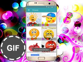 Émoticônes GIFS pour whatsapp and fb capture d'écran 3