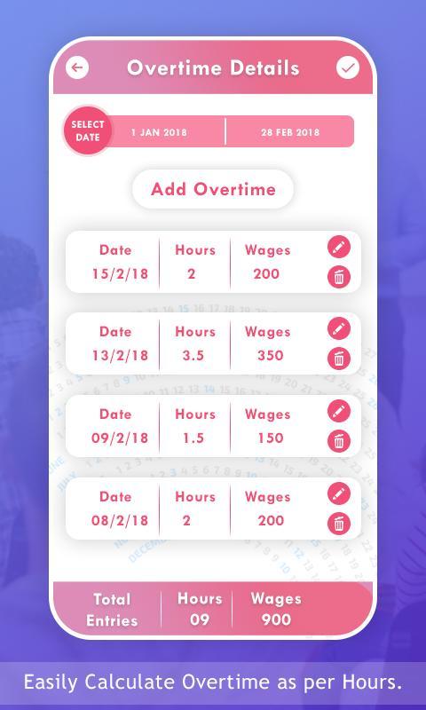 employee attendance salary calculator screenshot 14