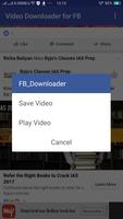 Video Downloader for FB الملصق