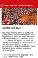 FC Dinamo Bucharest Official 스크린샷 1