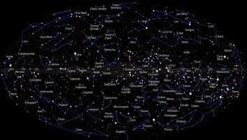 Звездная карта, карта ночного неба, созвездие постер