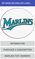 Marlins English test poster