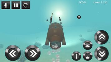 submarine torpedo war 3D capture d'écran 2