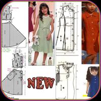 Kids Clothes Sewing Patterns ポスター