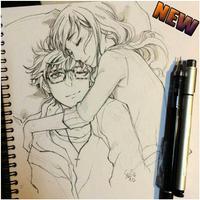 Drawing Anime Couple Ideas постер