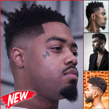 Fade Black Men Hairstyle icône