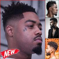 Fade Black Men Hairstyle Affiche