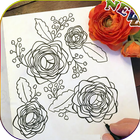 Flower Sketch ícone