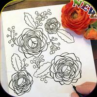 Flower Sketch Cartaz