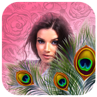 Peacock Feather Photo Frame HD আইকন