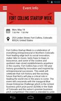 Fort Collins Startup Week 2014 скриншот 1