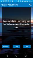 پوستر Quotes About Home