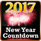 New Year Countdown DARK theme أيقونة