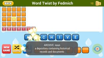 Word Twist game by Fedmich capture d'écran 1