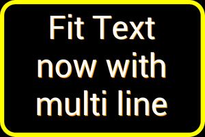 Fit Text poster