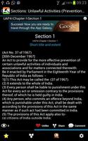 Unlawful Activities (Prev) Act screenshot 1