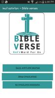 Türkçe İncil Ayetleri - Bible Verses Affiche