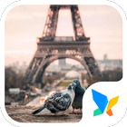 Dove under tower 91 Launcher Theme Zeichen