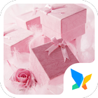 Pink gift box 91 Launcher Theme icon