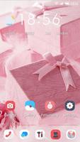 Pink gift box 91 Launcher Theme screenshot 2
