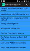 Female fitness guide poster
