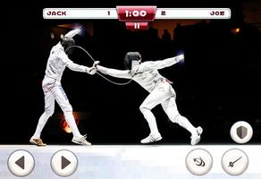 Poster Fencing Game Duel Swordplay 3D-Usa Fencing