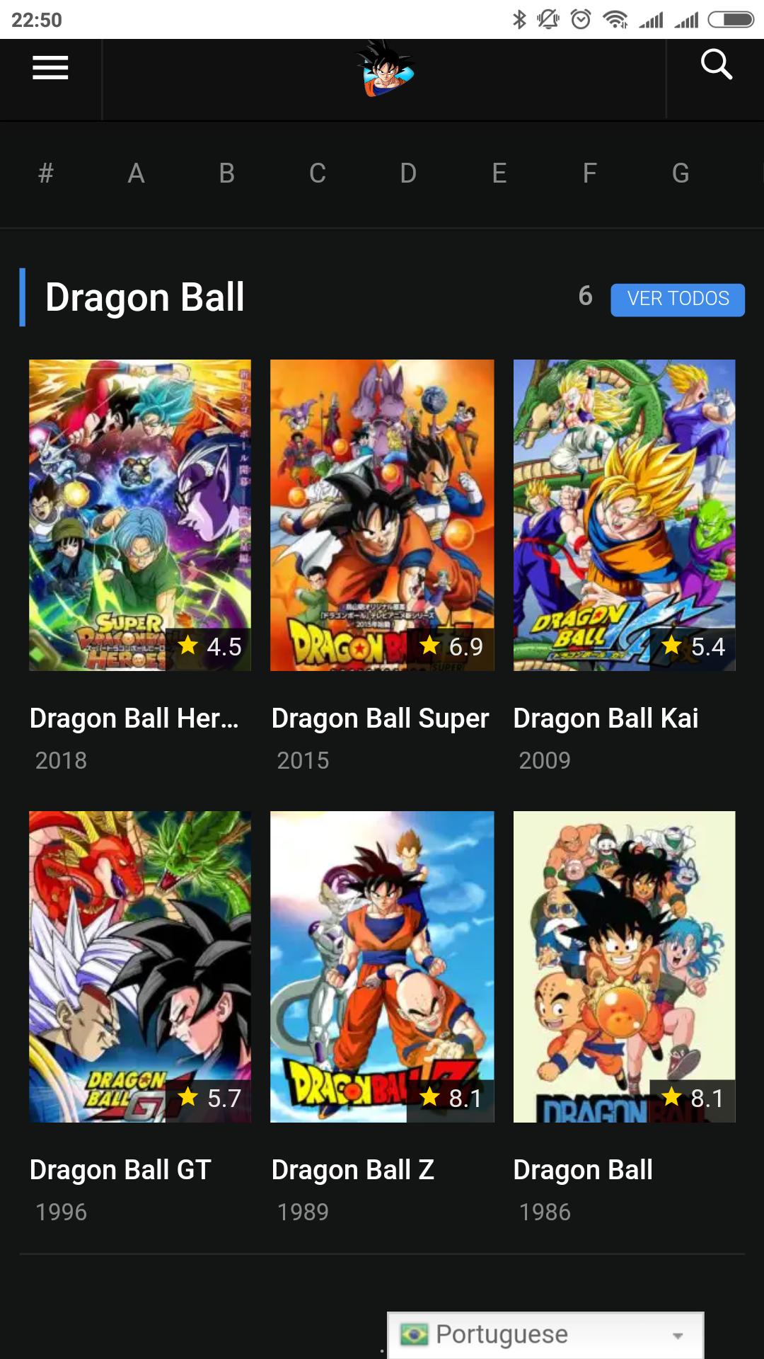 Assistir Dragon Ball APK للاندرويد تنزيل