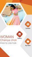 Woman Chania Choli Photo Suit Editor Affiche