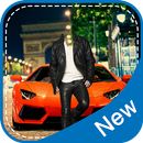 Man Leather Coat Suit Photo Editor APK