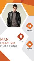 Man Leather Coat Suit Photo Editor poster