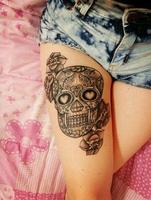 tatouages de crâne Affiche