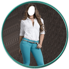 Girls Colorful Jeans Frames icon