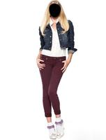 Girls Colorful Jeans Frames screenshot 1