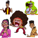 African American Black Stickers & Emojis APK