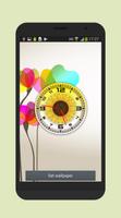 Flower Clock Live Wallpaper Affiche