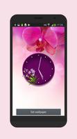 Flower Clock Live Wallpaper capture d'écran 3