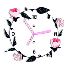 Rose clock live wallpaper-icoon